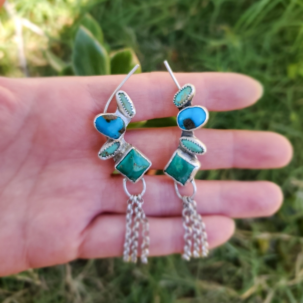 Handmade Turquoise Ear Crawlers